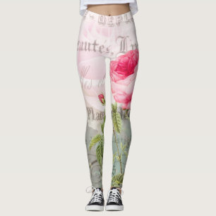 Vintage Post Card Leggings