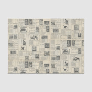 Vintage Postage Stamp Advertisement Tissue Paper