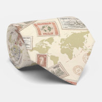 Vintage Postage Stamp World Map Travel (1)