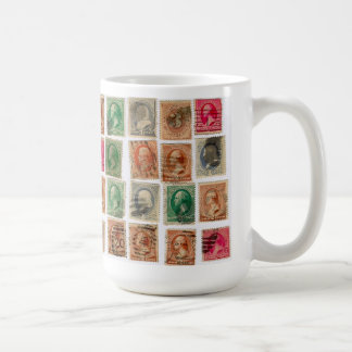 Vintage Postage Stamps Coffee Mug