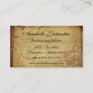 Vintage Postcard Business Card