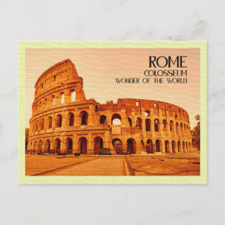 Vintage Postcard Colosseum Rome