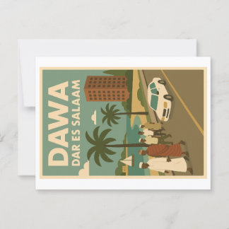 Vintage postcard - Eats Africa