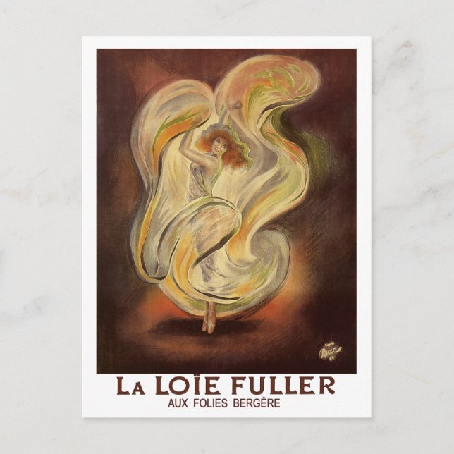 Vintage Postcard: Folies Bergere La Loie Fuller Postcard (Front)