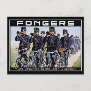 Vintage Postcard: Fongers Army Bicycles Postcard