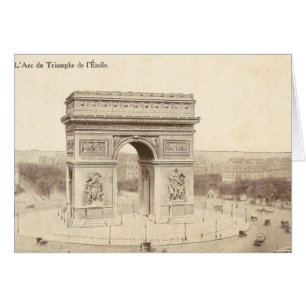 Vintage Postcard of the Arc de Triomphe de l’Eto
