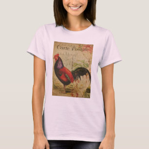 Vintage Postcard Rooster T-Shirt