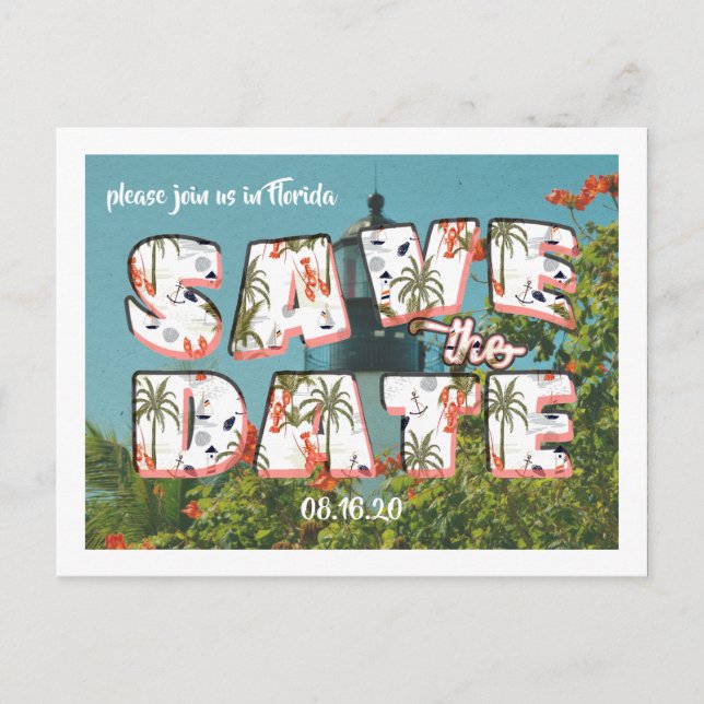 Vintage Postcard | Save the Date (Front)