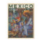 Vintage Postcard With Mexican Poster Print
