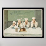 Vintage Poster<br><div class="desc">Vintage poster.  of boys loving chocalet.  Perfect for a bakery decoration.</div>