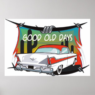 Vintage Poster 1957 Plymouth Fury