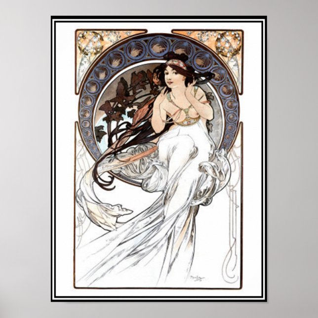 Vintage Poster Alphonse Mucha Ad (Front)