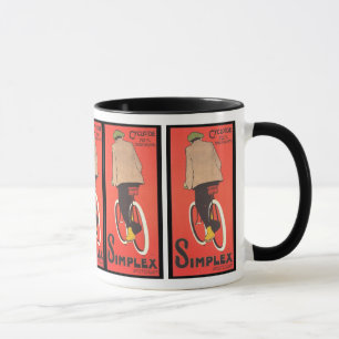 Vintage Poster Art - Simplex Bicycle Mug