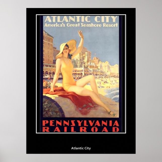 Vintage Poster Atlantic City (Front)