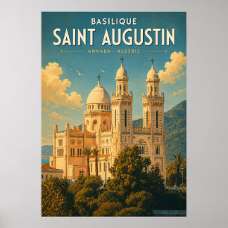 Vintage poster Basilica of Saint Augustine - Annab