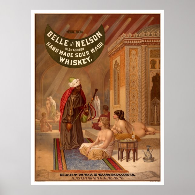 Vintage Poster: Belle of Nelson Whiskey Poster (Front)
