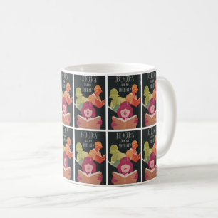 Vintage Poster Books & Women Coffee Mug