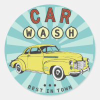Vintage poster Car wash