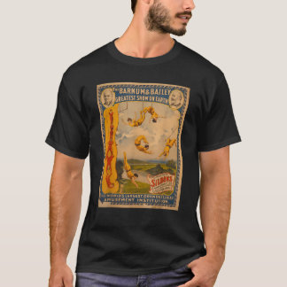 Vintage poster Circus Trapeze Act Retro T-Shirt