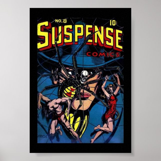 Vintage Poster Comic Book Covers Suspense (Front)