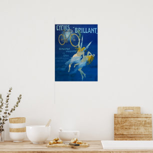 Vintage Poster Cycles Brillant Henry Gray C 1900