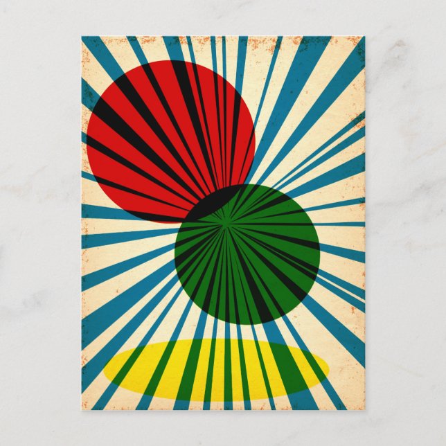 Vintage poster design postcard (Front)