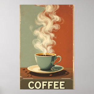 Vintage poster for coffee house