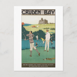 Vintage poster for Cruden Bay Postcard