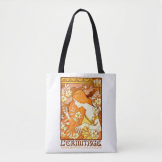 Vintage Poster French Magazine Art Nouveau Woman Tote Bag