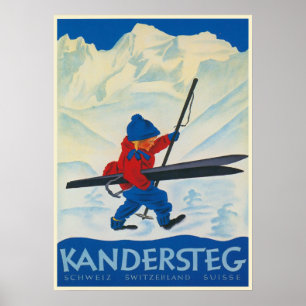 Vintage Poster from the Swiss Alps