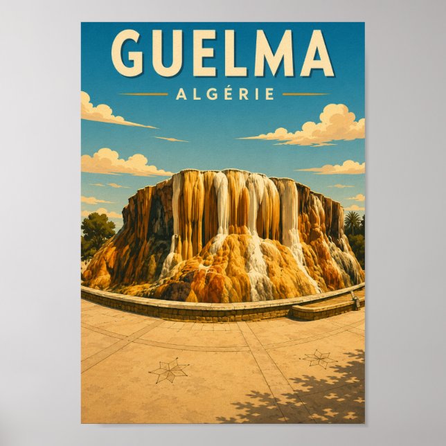 Vintage poster Hammam Meskhoutine (Algeria) (Front)