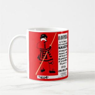 Vintage Poster Harper's Magazine Beefeater Coffee Mug