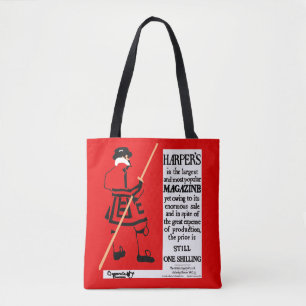 Vintage Poster Harper's Magazine Beefeater Tote Bag