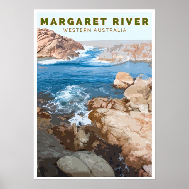 Vintage Poster - Margaret River, Western Australia (Front)