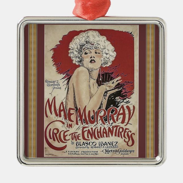 Vintage Poster Metal Ornament (Front)