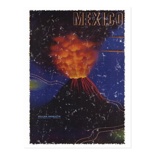 Vintage Poster - Mexico circa 1943 - distressed Postcard