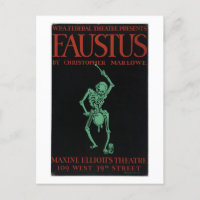 Vintage poster of Marlowe's Doctor Faustus