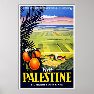 Vintage Poster Palestine Travel
