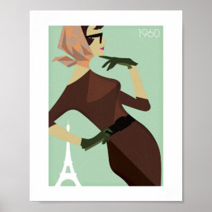 Vintage Poster - Paris LadyPose