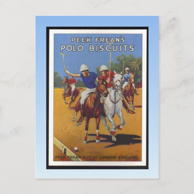Vintage poster, Peak Freans Polo Biscuits Postcard (Front)
