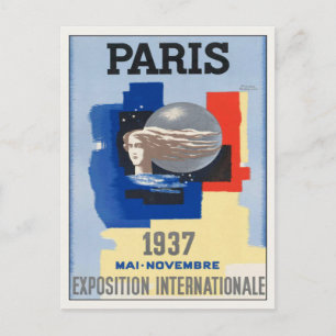 Vintage Poster Postcard Print from Paris, France
