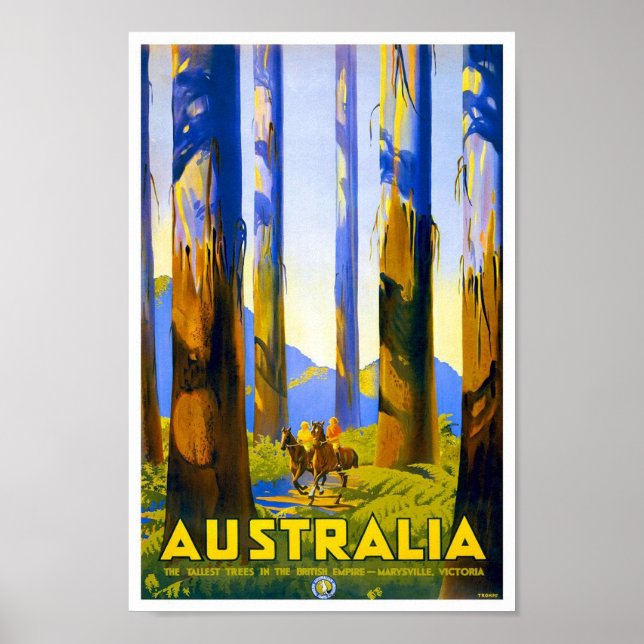 Vintage Poster Print Au (Front)