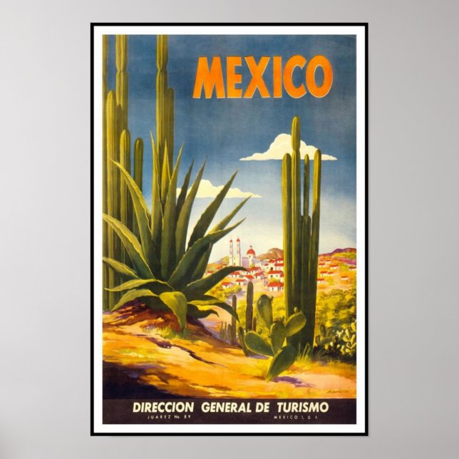 Vintage Poster Print Mexico (Front)