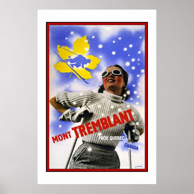 Vintage Poster Print Mont TREMBLANT Canada (Front)