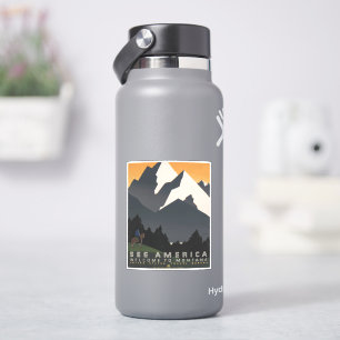 Vintage Poster Promoting Travel To Montana.