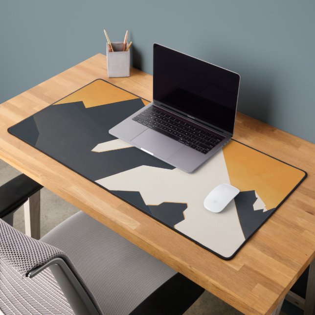 Vintage Poster Promoting Travel To Montana. Desk Mat (Office 2)