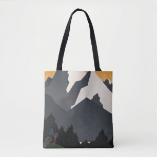 Vintage Poster Promoting Travel To Montana. Tote Bag