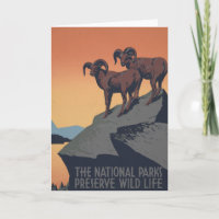 Vintage Poster Promoting Travel To National Parks