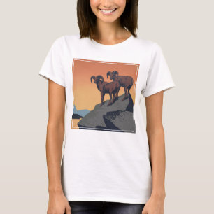 Vintage Poster Promoting Travel To National Parks T-Shirt