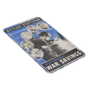 Vintage Poster. Reprint of British wartime poster Magnet